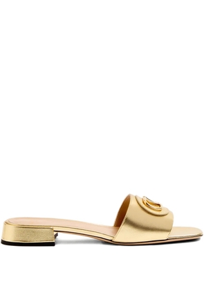 Valentino Garavani 20mm VLogo Signature slides - Gold