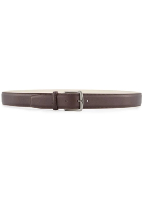 Aurélien buckle-fastening leather belt - Brown