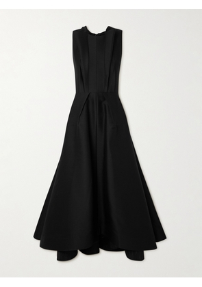 Maticevski - Invigorate Pleated Wool And Silk-blend Dress - Black - UK 6,UK 8,UK 10,UK 12,UK 14,UK 16,UK 18