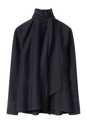Fabiana Filippi tie-neck long-sleeve blouse - Blue