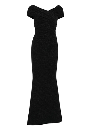 Talbot Runhof metallic maxi dress - Black