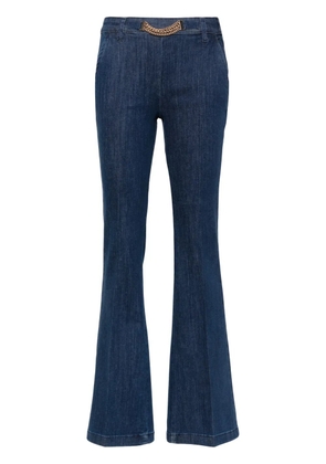 LIU JO chain-link flared jeans - Blue