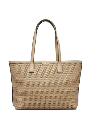 TWINSET woven tote bag - Brown