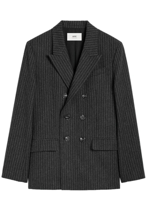 AMI Paris double-breasted wool blazer - Grey