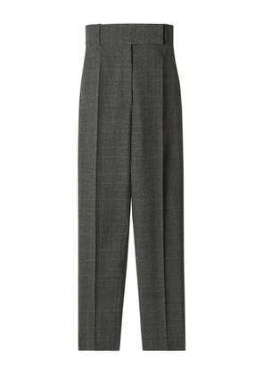 Lanvin high-waisted checked trousers - Grey