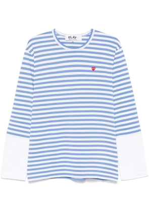 Comme Des Garçons Play Mini Heart-patch T-shirt - Blue