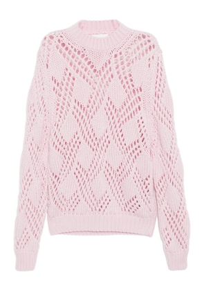 Jil Sander open knit sweater - Pink