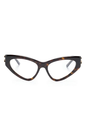 Balenciaga Eyewear tortoiseshell cat-eye frame glasses - Brown