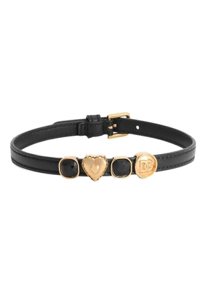 Dolce & Gabbana embellished leather choker - Black