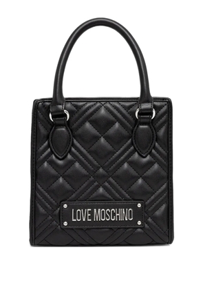 Love Moschino quilted tote bag - Black
