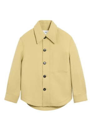 AMI Paris button-up wool jacket - Green