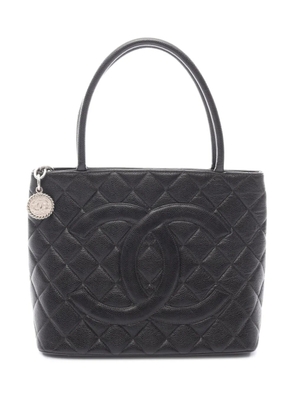 CHANEL Pre-Owned 2000-2002 Caviar Medallion tote bag - Black