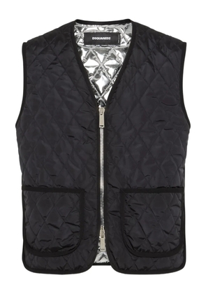 DSQUARED2 Urban quilted gilet - Black