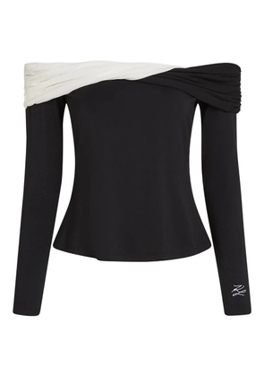 Karl Lagerfeld off-shoulder top - Black
