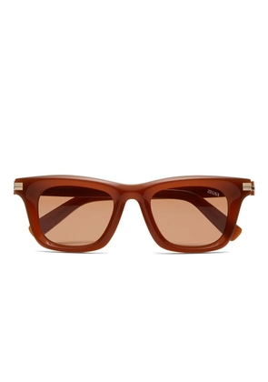 Zegna rectangular-frame sunglasses - Brown