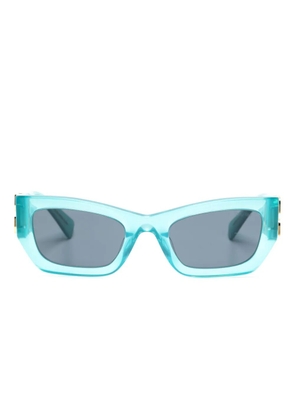 Miu Miu Eyewear logo-plaque arm sunglasses - Blue