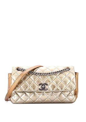 CHANEL Pre-Owned Lady Pearly Flap Bag Quilted Calfskin Medium shoulder bag - Gold