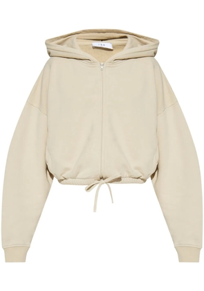 IRO logo-print cotton hoodie - Neutrals