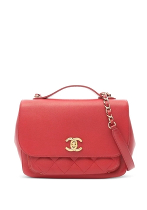 CHANEL Pre-Owned 2016-2017 diamond-quilted shoulder bag - Red