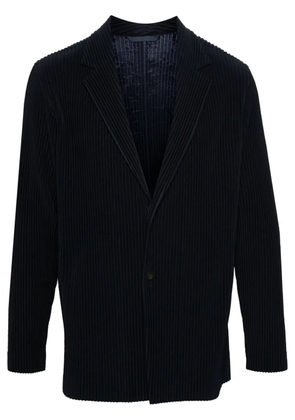 Homme Plissé Issey Miyake single-breasted plissé blazer - Blue