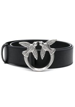 PINKO Love Birds leather belt - Black