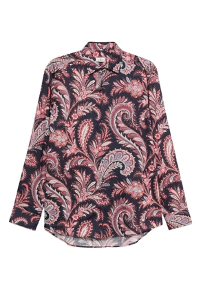ETRO floral paisley-print cotton shirt - Blue