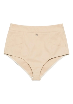 Coperni high-waisted mini shorts - Neutrals