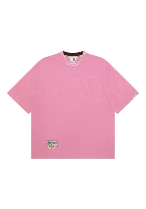 AAPE BY *A BATHING APE® logo-embossed T-shirt - Pink
