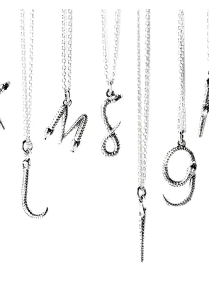 Theo Fennell pre-owned letter-pendant necklace - Silver