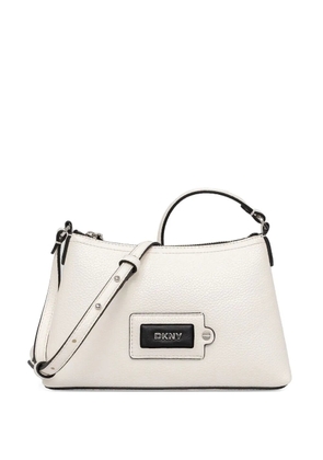 DKNY logo-lettering crossbody bag - White