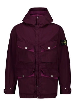 Stone Island hooded pocket jacket - Red