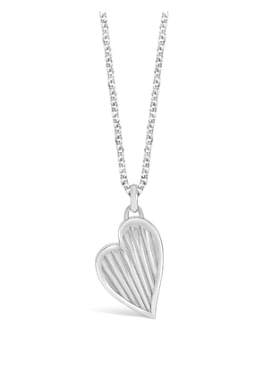 DOWER AND HALL heart-pendant necklace - Silver