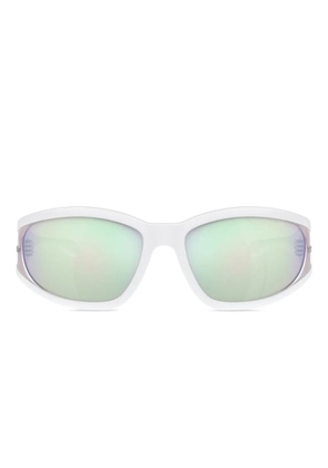 Diesel logo-plaque sunglasses - White