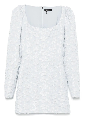 ROTATE BIRGER CHRISTENSEN jacquard long-sleeve mini dress - Blue