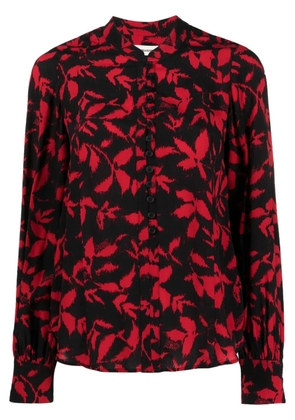 Zadig&Voltaire Twina leaf-print long-sleeve shirt - Black