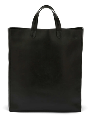 Jil Sander large leather tote bag - Black