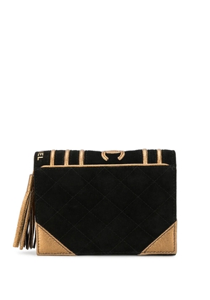 CHANEL Pre-Owned 2005 book motif clutch - Black
