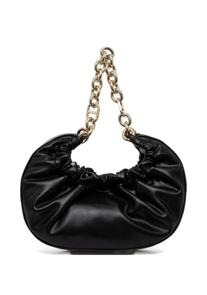 TWINSET chain-strap gathered tote bag - Black