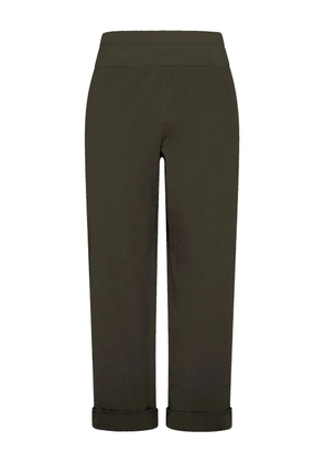 DEHA elastic-waistband trousers - Brown