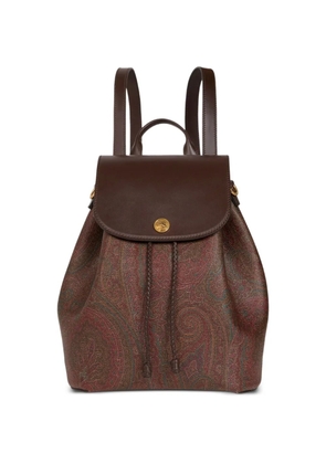 ETRO medium Arnica paisley backpack - Brown