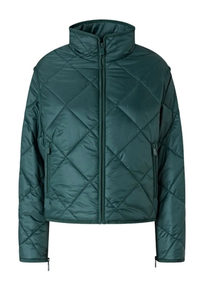 PINKO diamond-pattern quilted jacket - Green