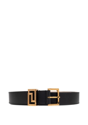 Versace Greca Goddess leather belt - Black