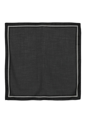 Cenere GB polka-dot scarf - Black