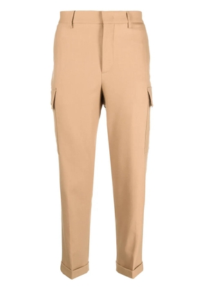 ETRO cargo-pockets wool tapered trousers - Brown