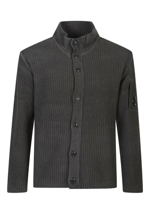 C.P. Company textured button cardigan - Grey
