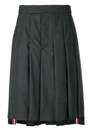 Thom Browne Classic-Rise Pleated Skirt - Grey