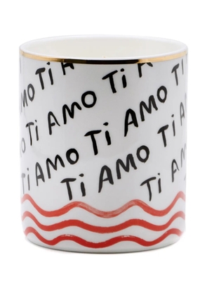 Bitossi Home Ti Amo porcelain scented candle - White