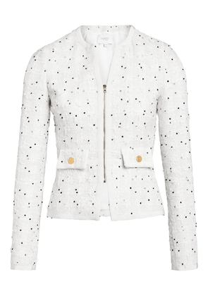 Giambattista Valli polka-dot bouclé jacket - White