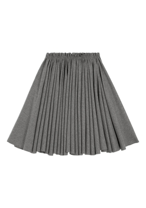 AMI Paris Corolla wool midi skirt - Grey
