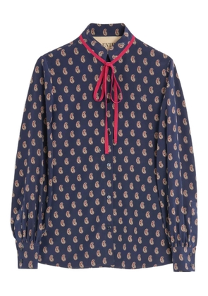 Valentino Garavani Voyage Imaginaire-print shirt - Blue